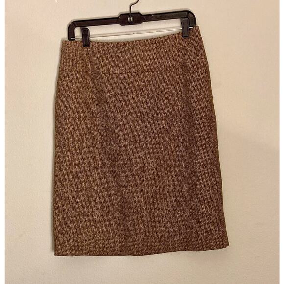 Calypso Cristianne Celle Wool Tweed Pencil Straight Skirt Classic Elegance ~Sz M - Picture 4 of 8